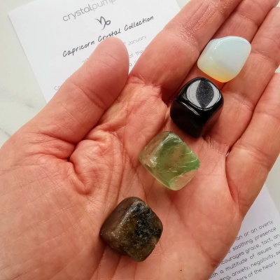 Capricorn Gemstone Crystal Set